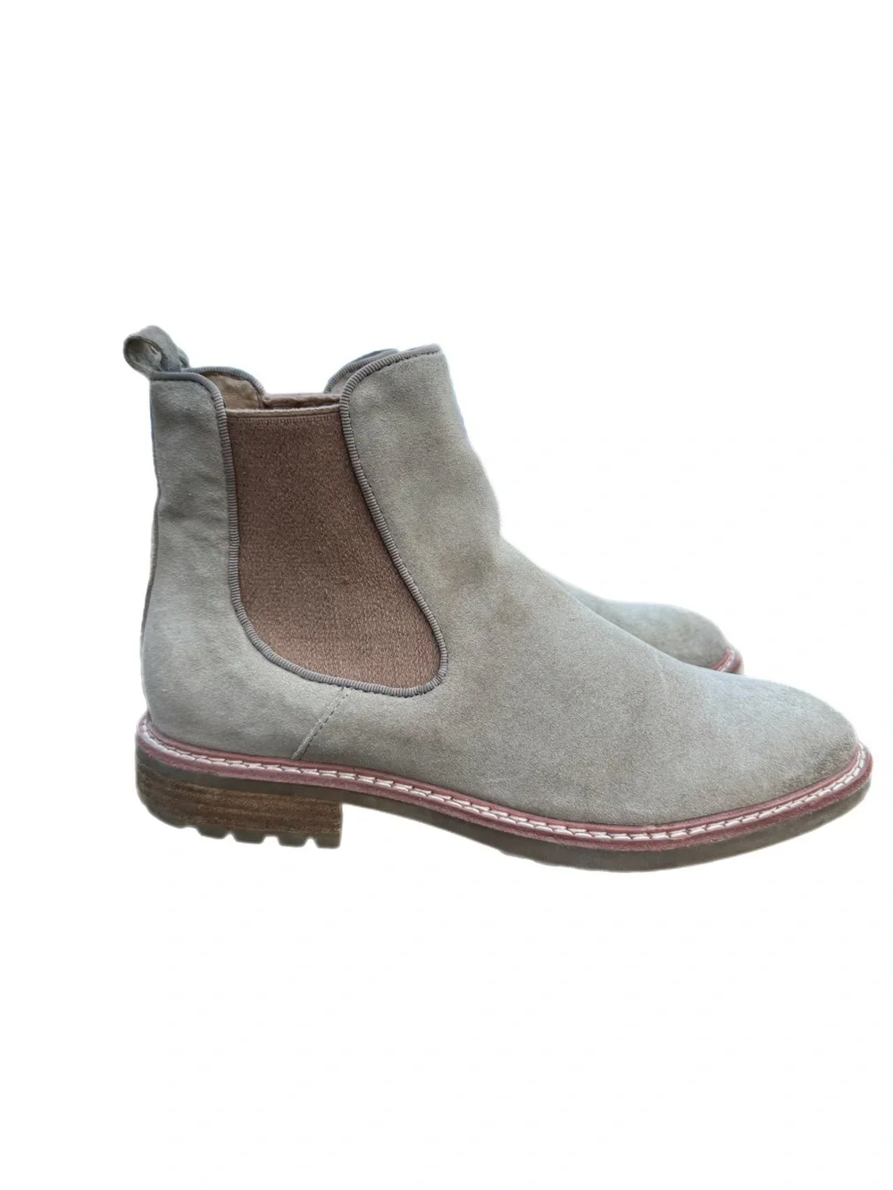 Sofft Leah Women's Chelsea Boot Comfort Waterproof AquaSofft Greige Suede 9M